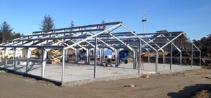 Topping-out ceremony at new research facilities, March 2015